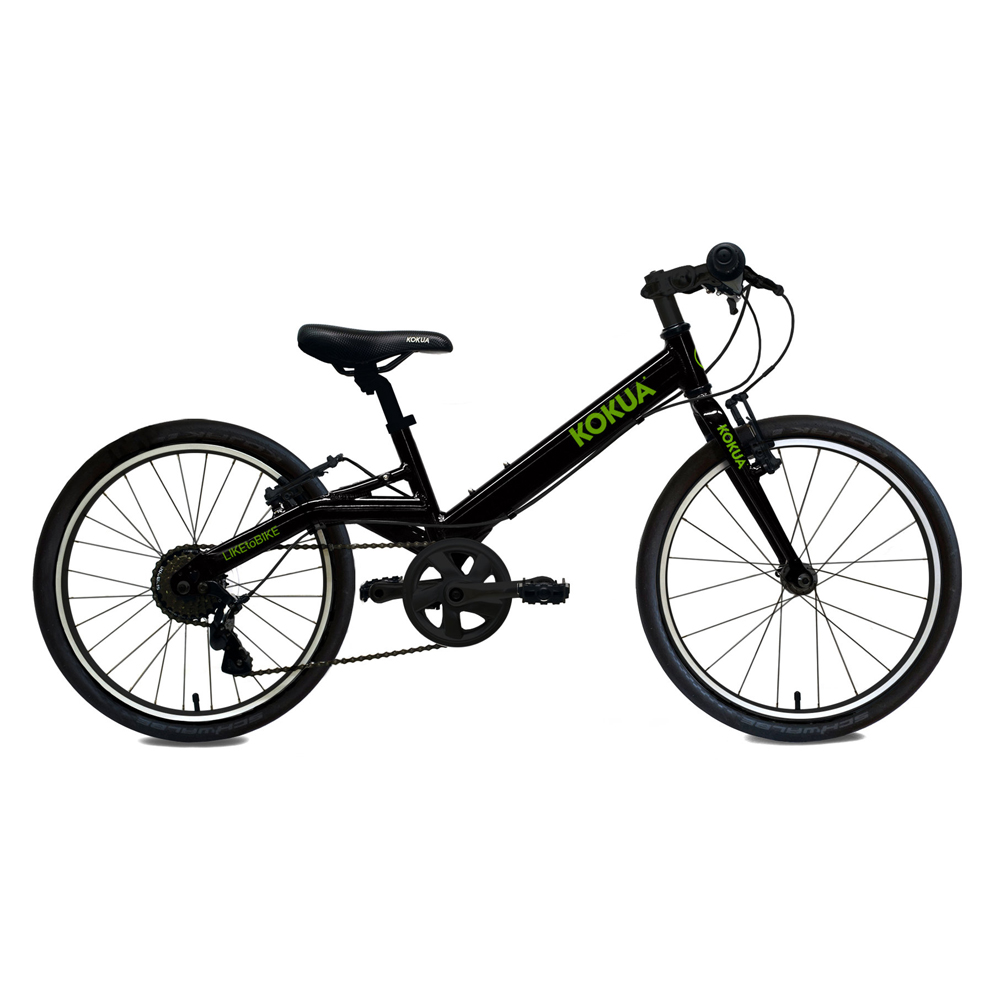 Двухколесный велосипед  Kokua LIKEtoBIKE-20 Special Model black/green черный/зеленый