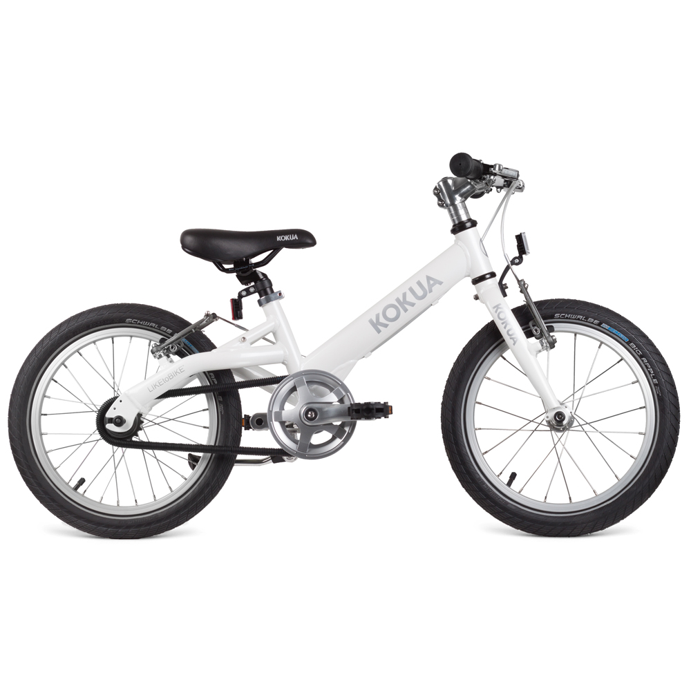 Двухколесный велосипед  Kokua LIKEtoBIKE-16 V-Brakes pearl white жемчужный