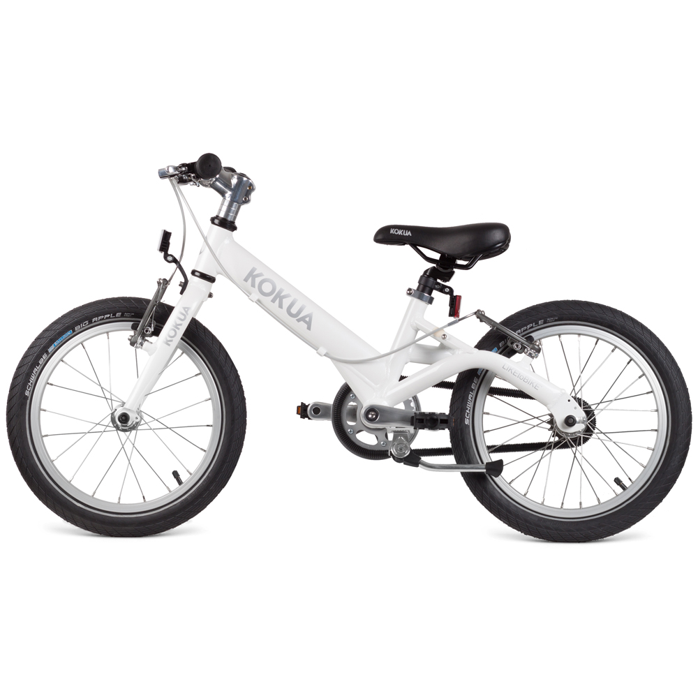 Двухколесный велосипед  Kokua LIKEtoBIKE-16 V-Brakes pearl white жемчужный 2