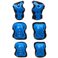 Комплект защиты для колен и локтей STG синий
